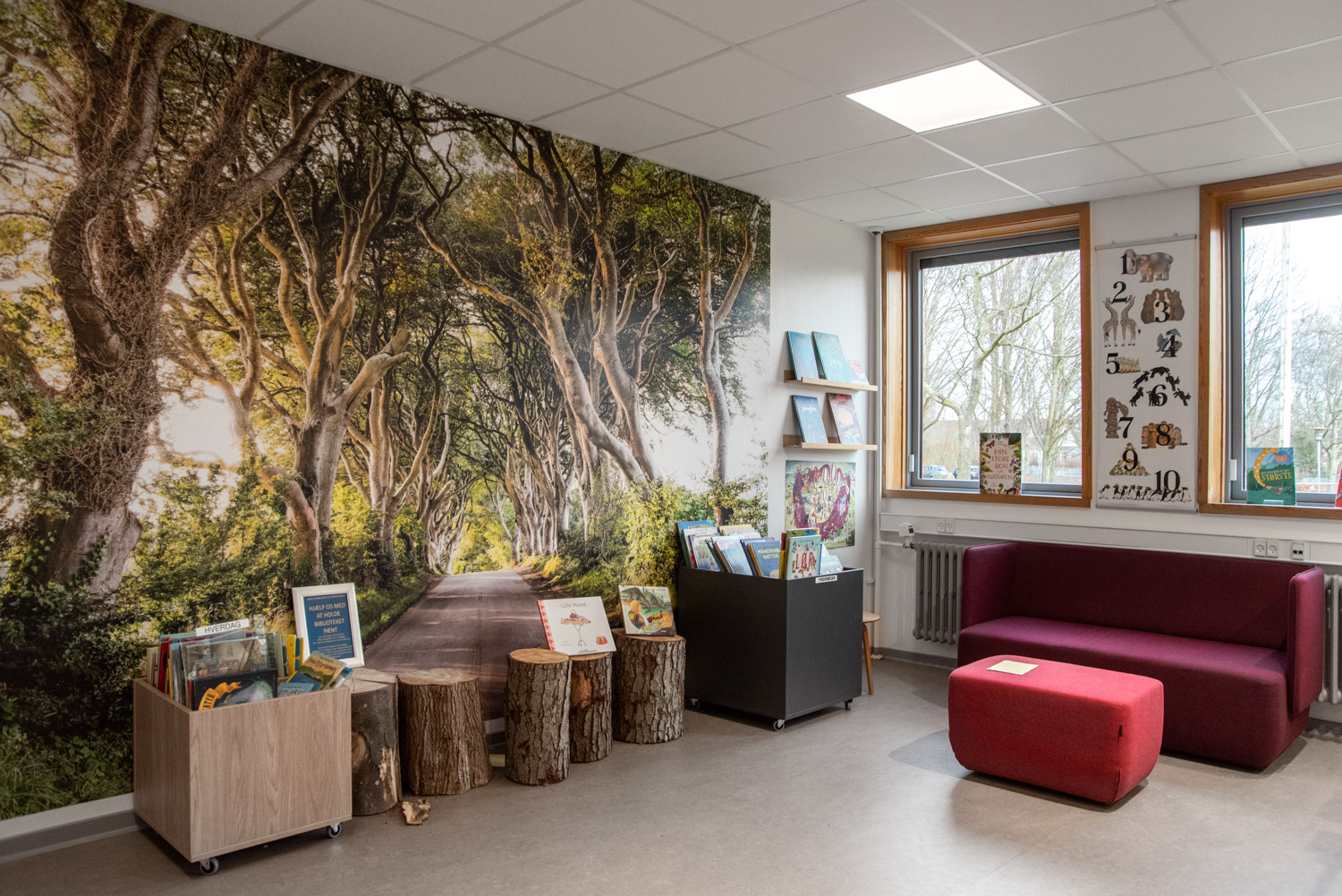 Bibliothèque municipale de Jægerspris, Danemark