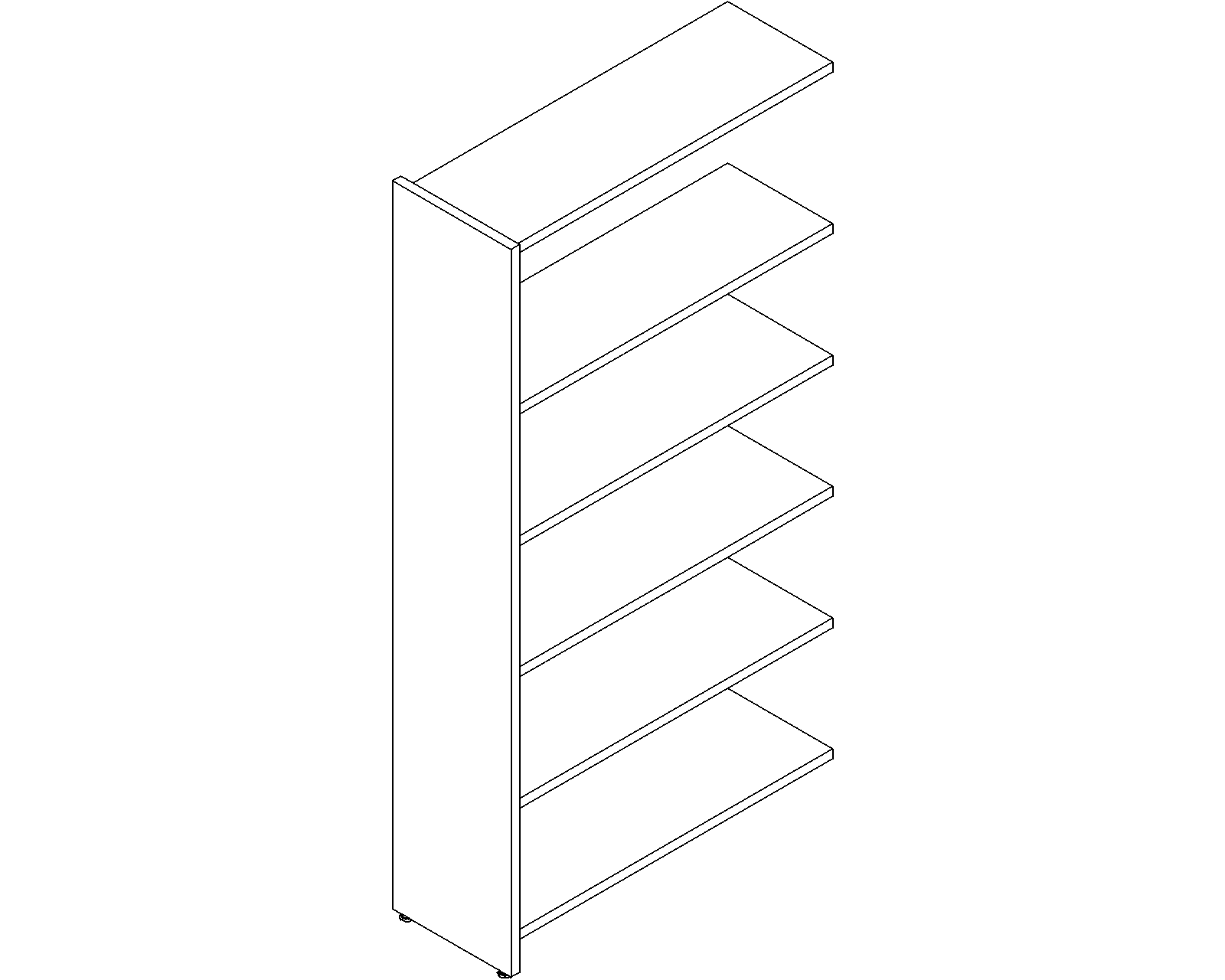 Lingo add-on - single-sided - H1820 - D300 - W900 - 3D.dwg