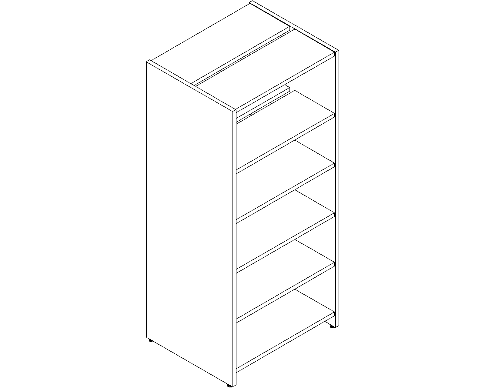 Lingo starter - double-sided - H1820 - D300 - W750 - 3D.dwg