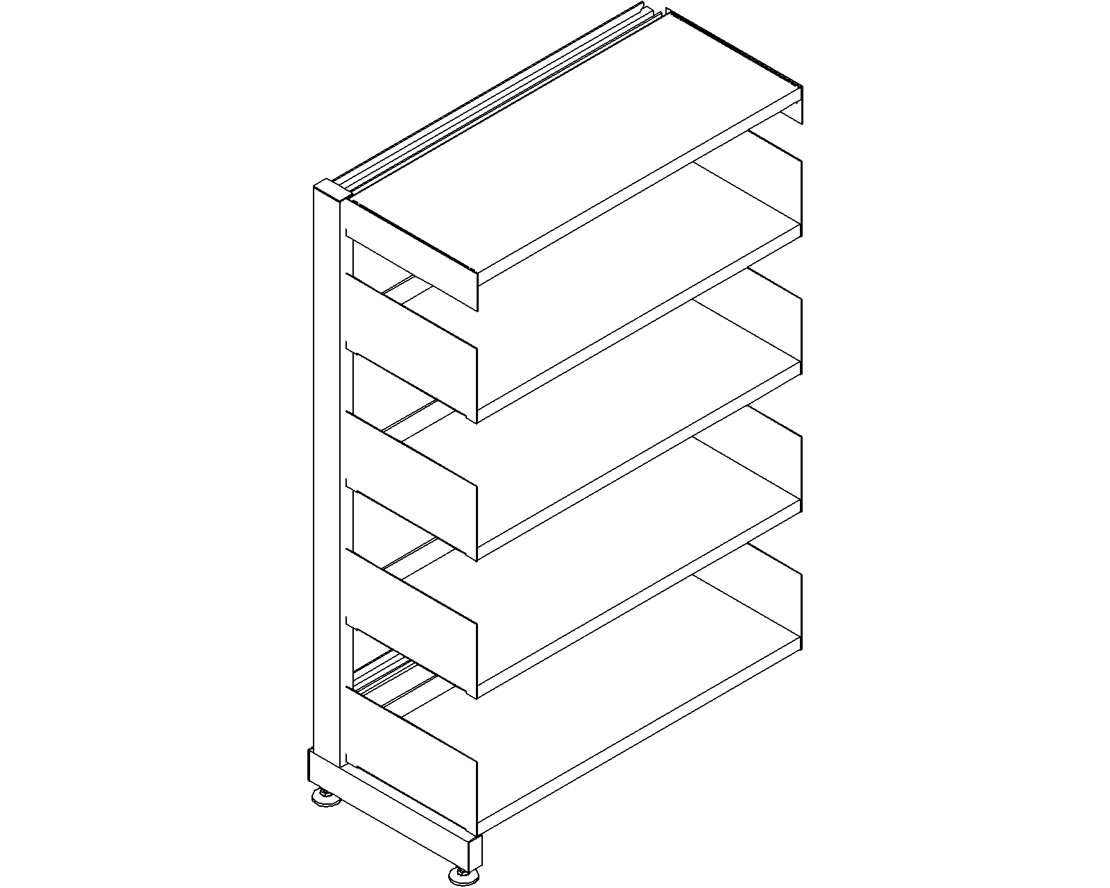 6030 add-on - single-sided - H1220 - D300 - W750 - 3D.dwg